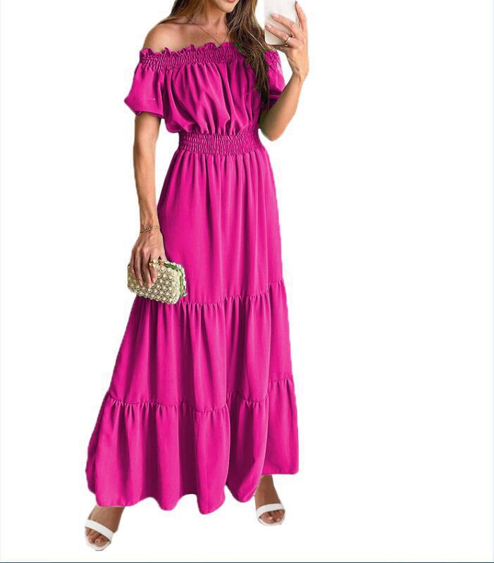 Modern Fashionable Off Neck Dress