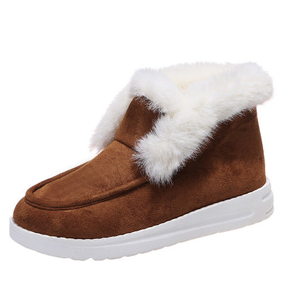 Warm Plush Fur Ankle Boots Women