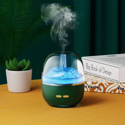 Humidificador de aire, aceite esencial, atomizador ultrasónico de aromaterapia, luz colorida, niebla pesada, volumen, accesorios para el hogar y la Oficina