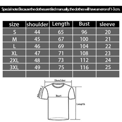 Men's 3D Digital Printing Casual Round Neck Short Sleeve