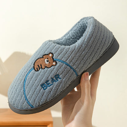 Bear Fuzzy Casual Non Slip House Shoes