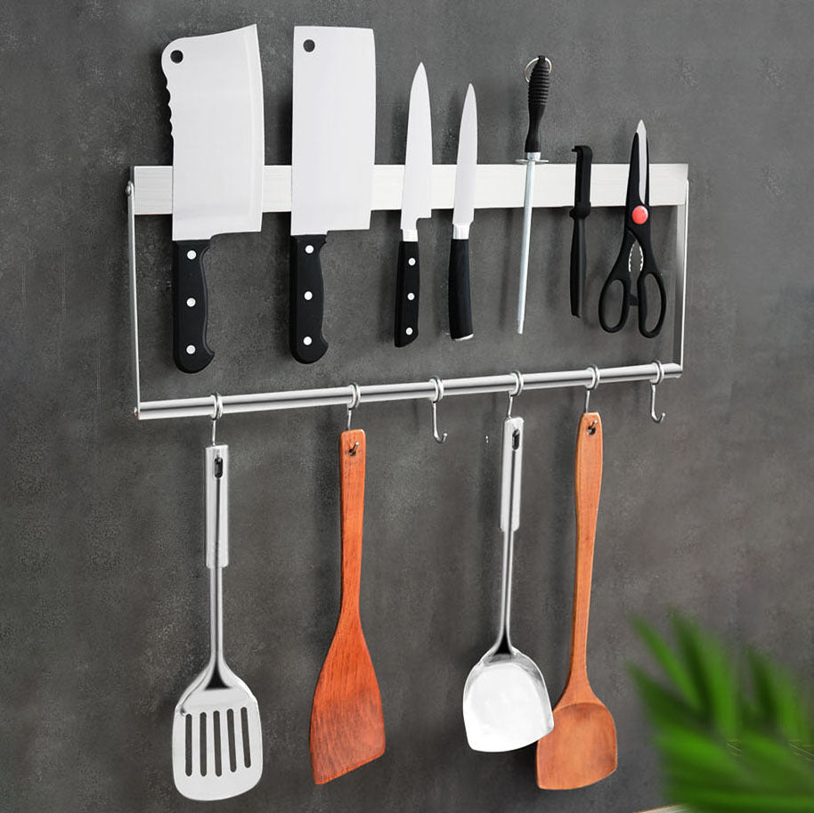 Estante para almacenamiento de cuchillos de cocina montado en la pared