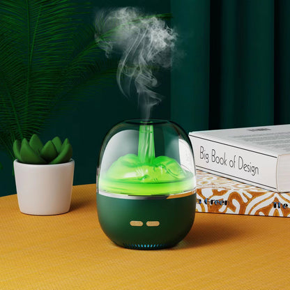 Humidificador de aire, aceite esencial, atomizador ultrasónico de aromaterapia, luz colorida, niebla pesada, volumen, accesorios para el hogar y la Oficina