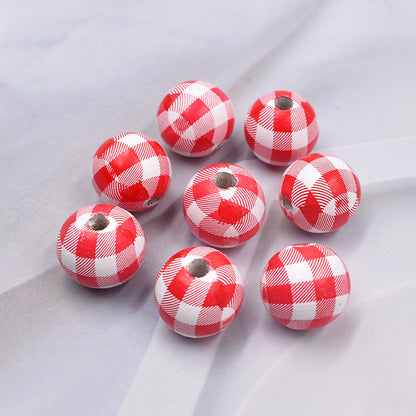 20pcs Valentine's Day Red Heart-Shaped Bead Set