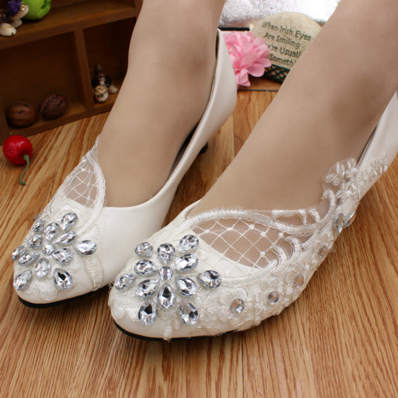 Adorable White Wedding Event Shoes