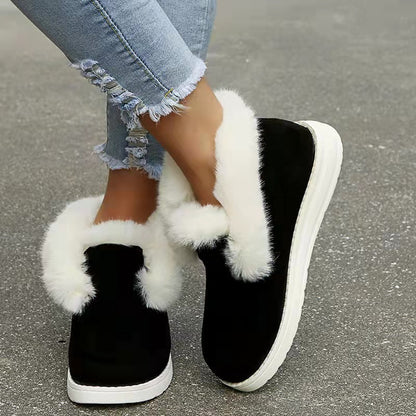 Warm Plush Fur Ankle Boots Women