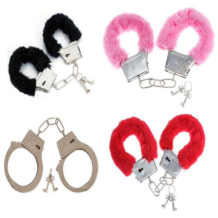 Valentine's Day Toy Plush Cuffs (SILVER=METAL)