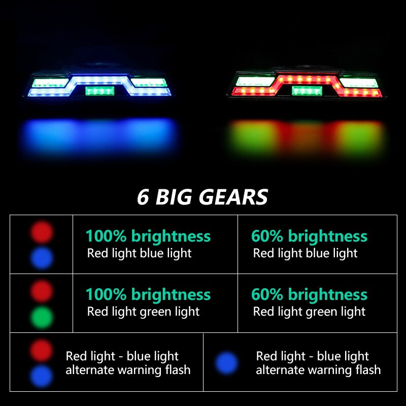 Waterproof Bicycle Tail Light USB Rechargeable Tail Light