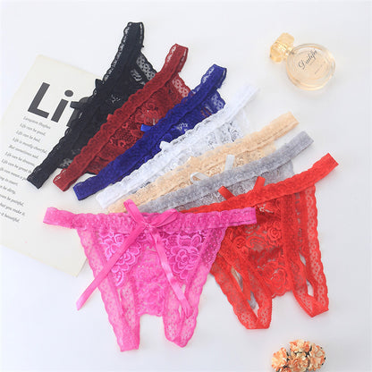 Women's Lace Free Pull-Off Panty Thong