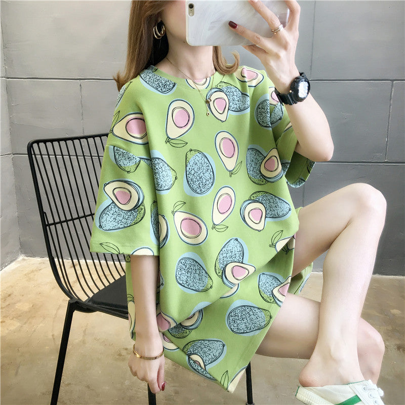 Avocado Photo Casual  Loose Fit T-shirt