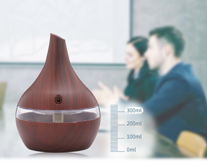 Purificador de aire humidificador con punta de veta de madera