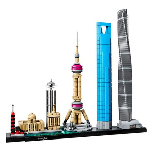 Architecture Paris Dubai London Sydney Chicago Shanghai Building Blocks Kit