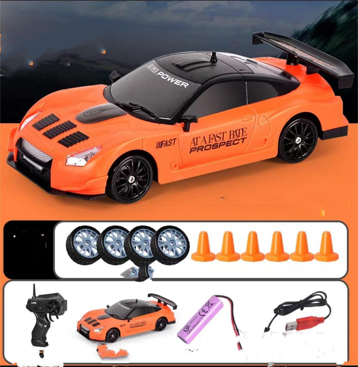 2.4G Drift Rc 4WD RC Drift Control remoto GTR RC Coche de carreras