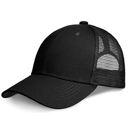 Paquete de 2 gorras de béisbol con diseño de bola para papá, ajustable, liso, de malla lavada, para hombres y mujeres