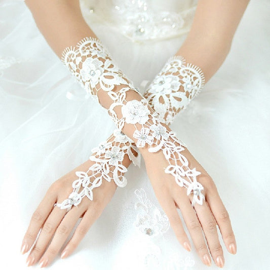 guantes de vestido de novia