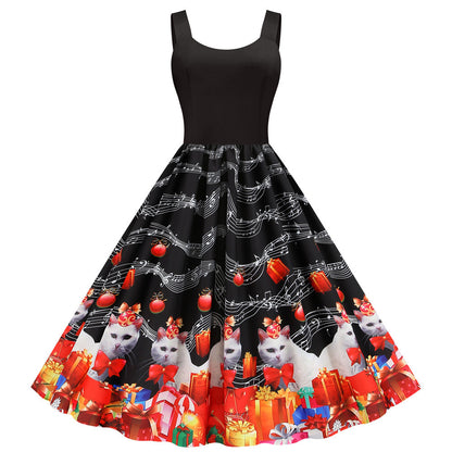 Valentine's Day print party dress