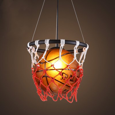 Lámpara de araña americana, luz de baloncesto Retro, restaurante creativo, gimnasio