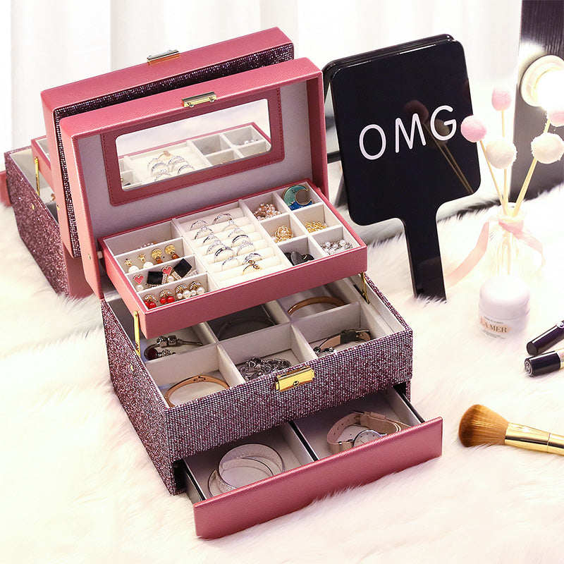 Flannel Storage Jewelry Box Jewelry Tray