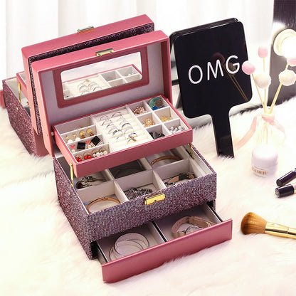 Flannel Storage Jewelry Box Jewelry Tray