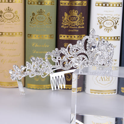 Corona de boda Nuevos accesorios para el cabello con diadema de diamantes de imitación