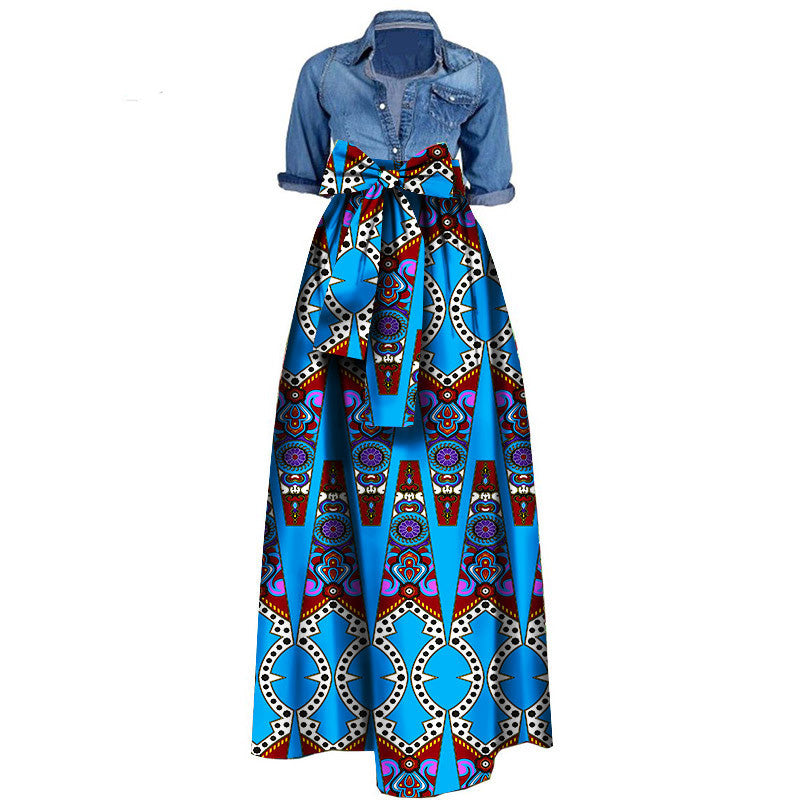 Nubian Print Cotton Printing Skirt