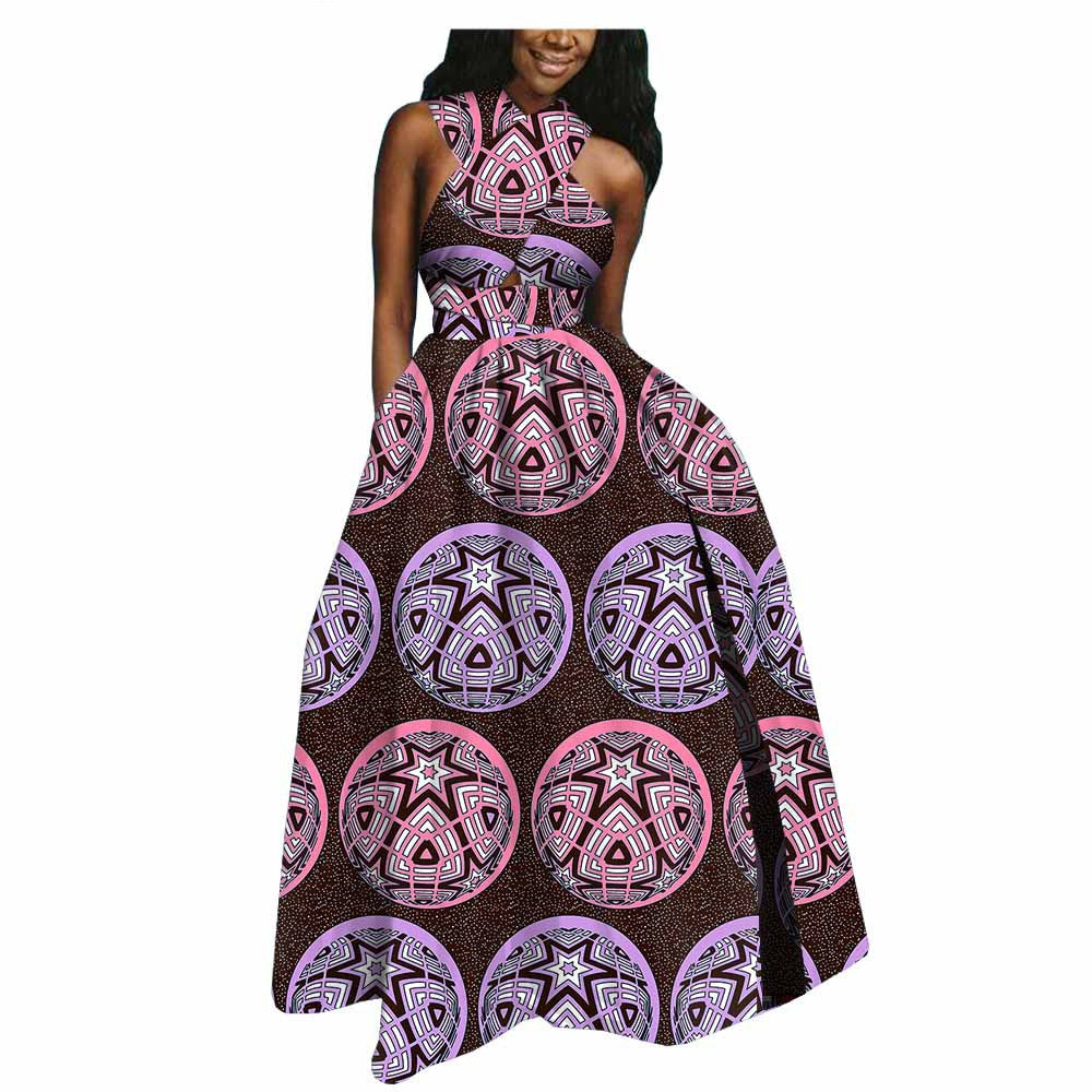 Amazon AliExpress Hot-Selling African Ethnic Cotton Batik Plus Size Dress