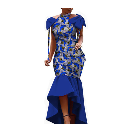 African Ethnic Cotton Batik Dress