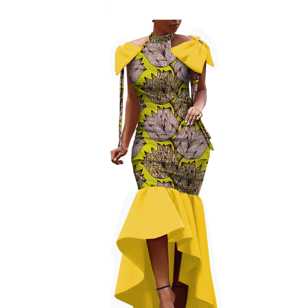 African Ethnic Cotton Batik Dress