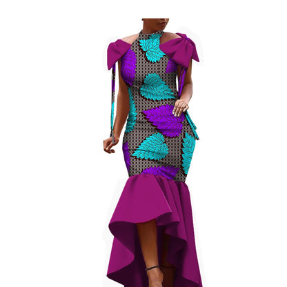 African Ethnic Cotton Batik Dress