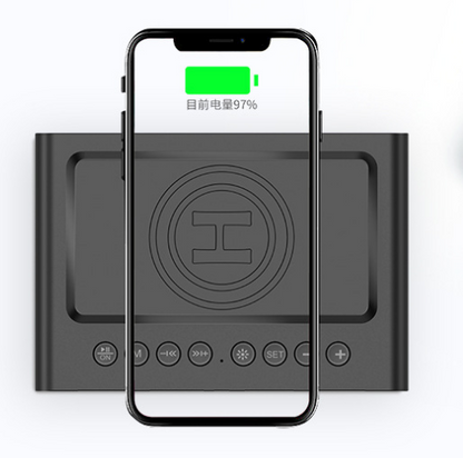 El altavoz inalámbrico de carga Bluetooth llevó el despertador