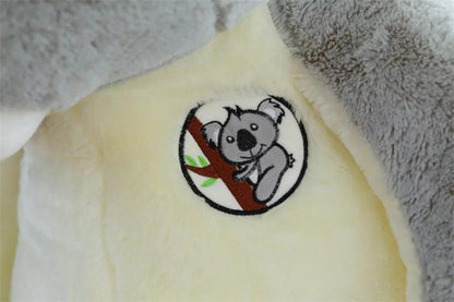 Enorme oso Koala de peluche de gran tamaño, muñecos suaves de Koala rellenos, almohada de animales de dibujos animados para niños y niñas, regalo de cumpleaños de San Valentín