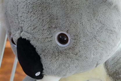 Enorme oso Koala de peluche de gran tamaño, muñecos suaves de Koala rellenos, almohada de animales de dibujos animados para niños y niñas, regalo de cumpleaños de San Valentín