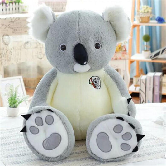 Enorme oso Koala de peluche de gran tamaño, muñecos suaves de Koala rellenos, almohada de animales de dibujos animados para niños y niñas, regalo de cumpleaños de San Valentín