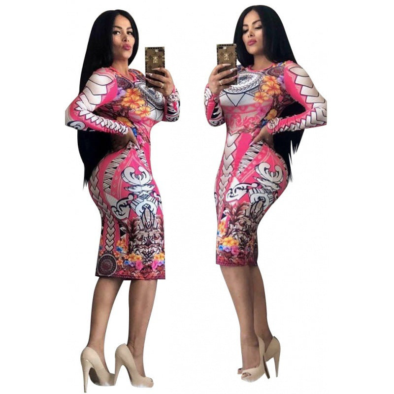 vestido de mujer con estampado africano