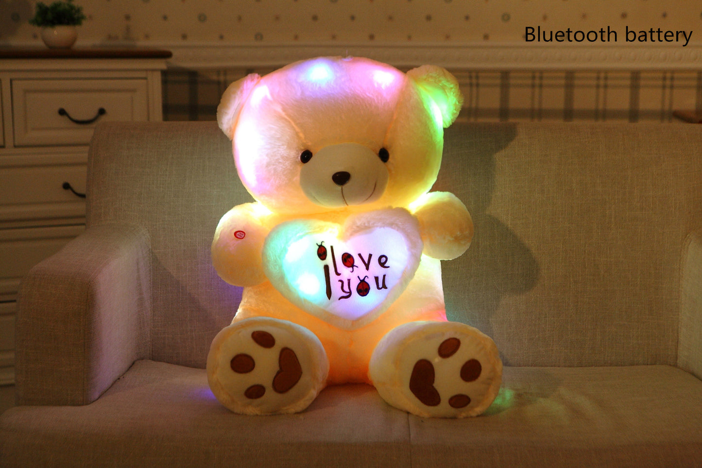 Valentine's Day Music Glowing Cuddle Bear