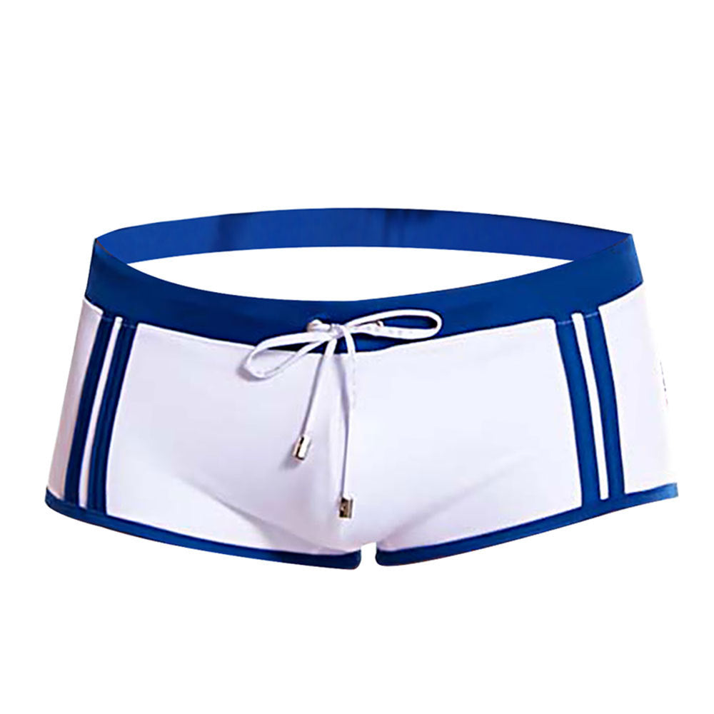 White Boxer Swimming Trunks