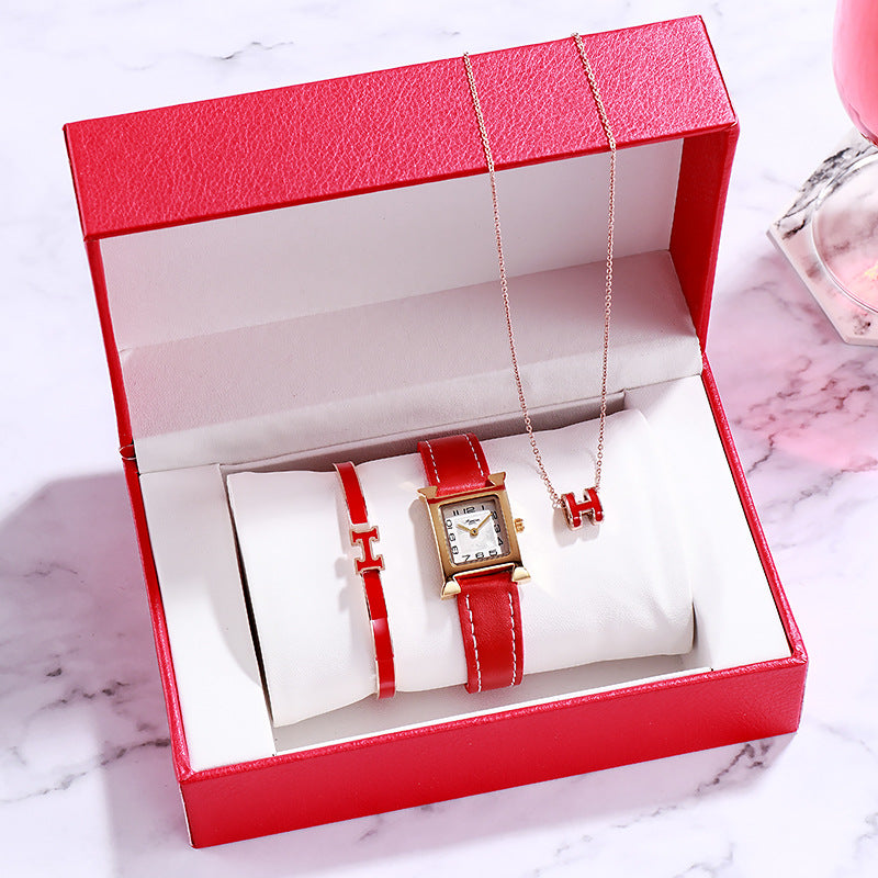 Set de regalo de reloj de mujer para el día de San Valentín