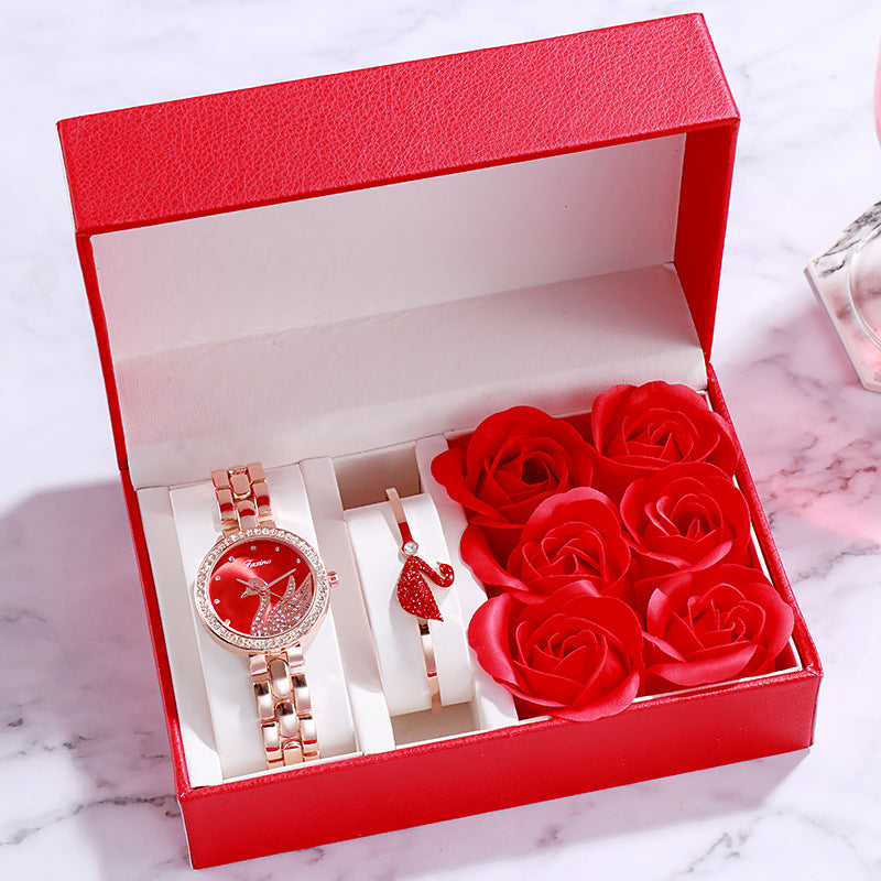 Set de regalo de reloj de mujer para el día de San Valentín