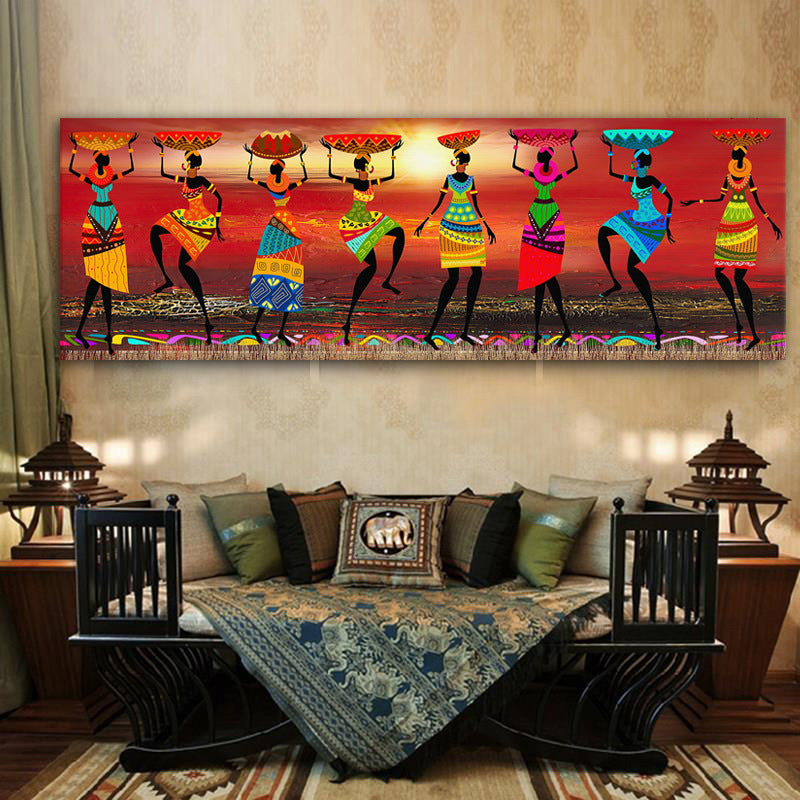 African women dancing oil painting