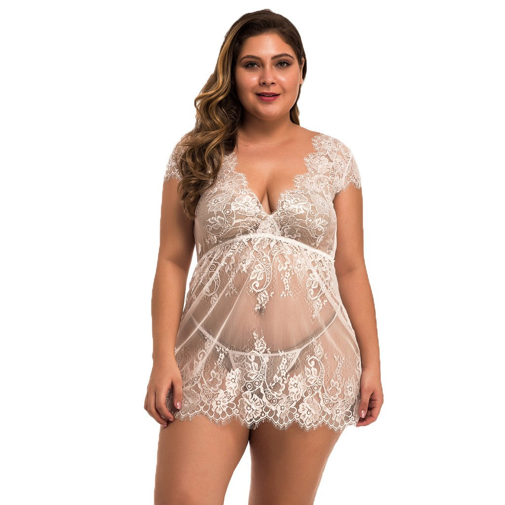 Full Size Lingerie w/ Lace Trim