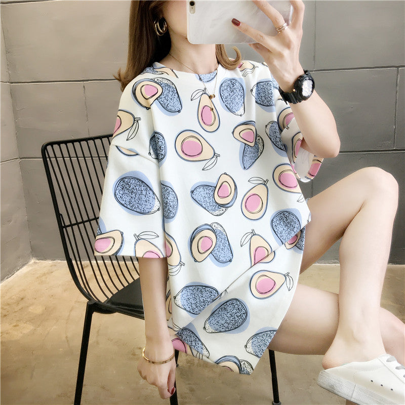 Avocado Photo Casual  Loose Fit T-shirt