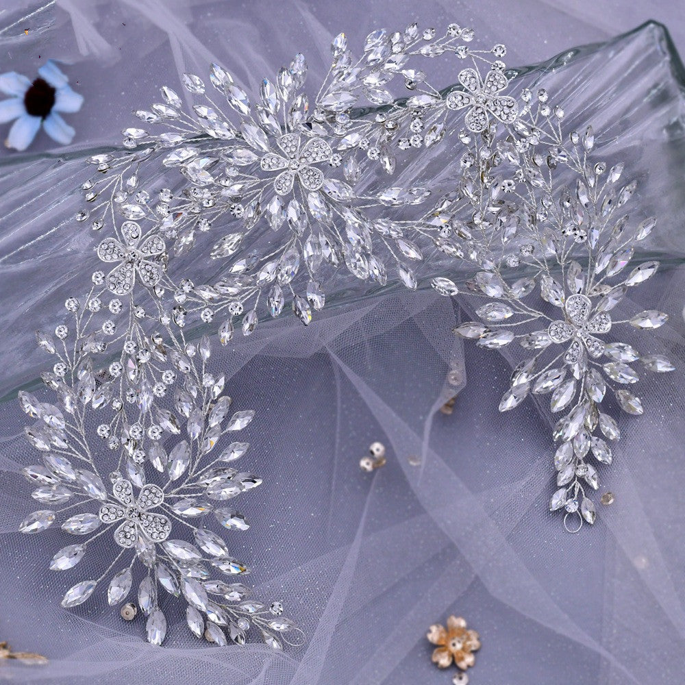 ¡¡¡EN VENTA!!! $20 DE DESCUENTO!!! Accesorios para el cabello de boda con diamantes de imitación de estilo floral hermosos de alta gama