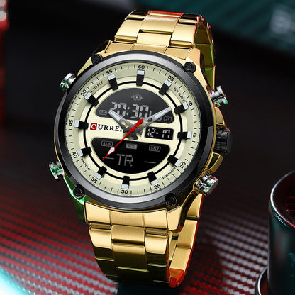 Waterproof Calendar Watch With Sports Large Dial