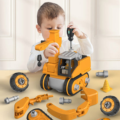 4 In 1 Deformation Engineering Scene Excavator Toy