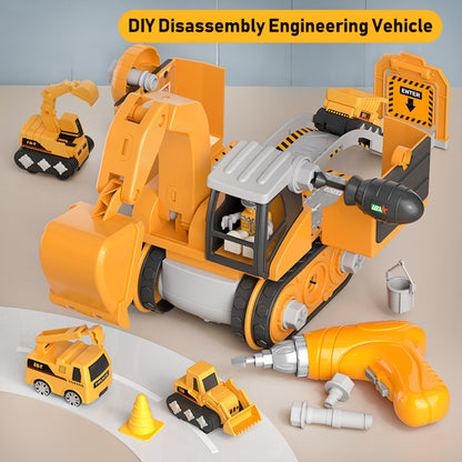 4 In 1 Deformation Engineering Scene Excavator Toy