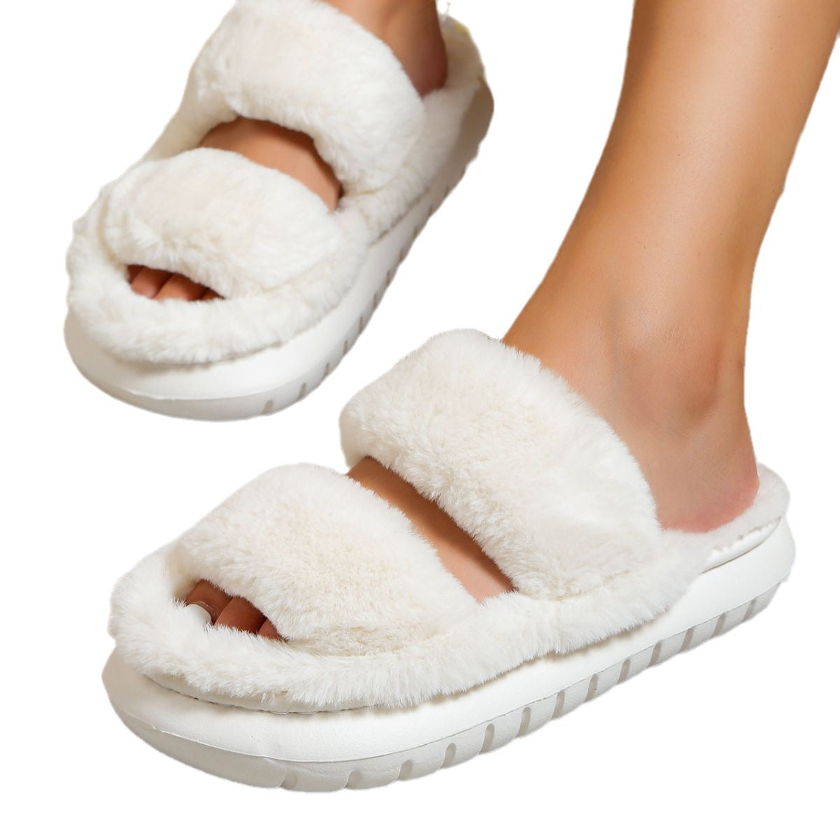 Thick Bottom Home Cotton Slippers Women