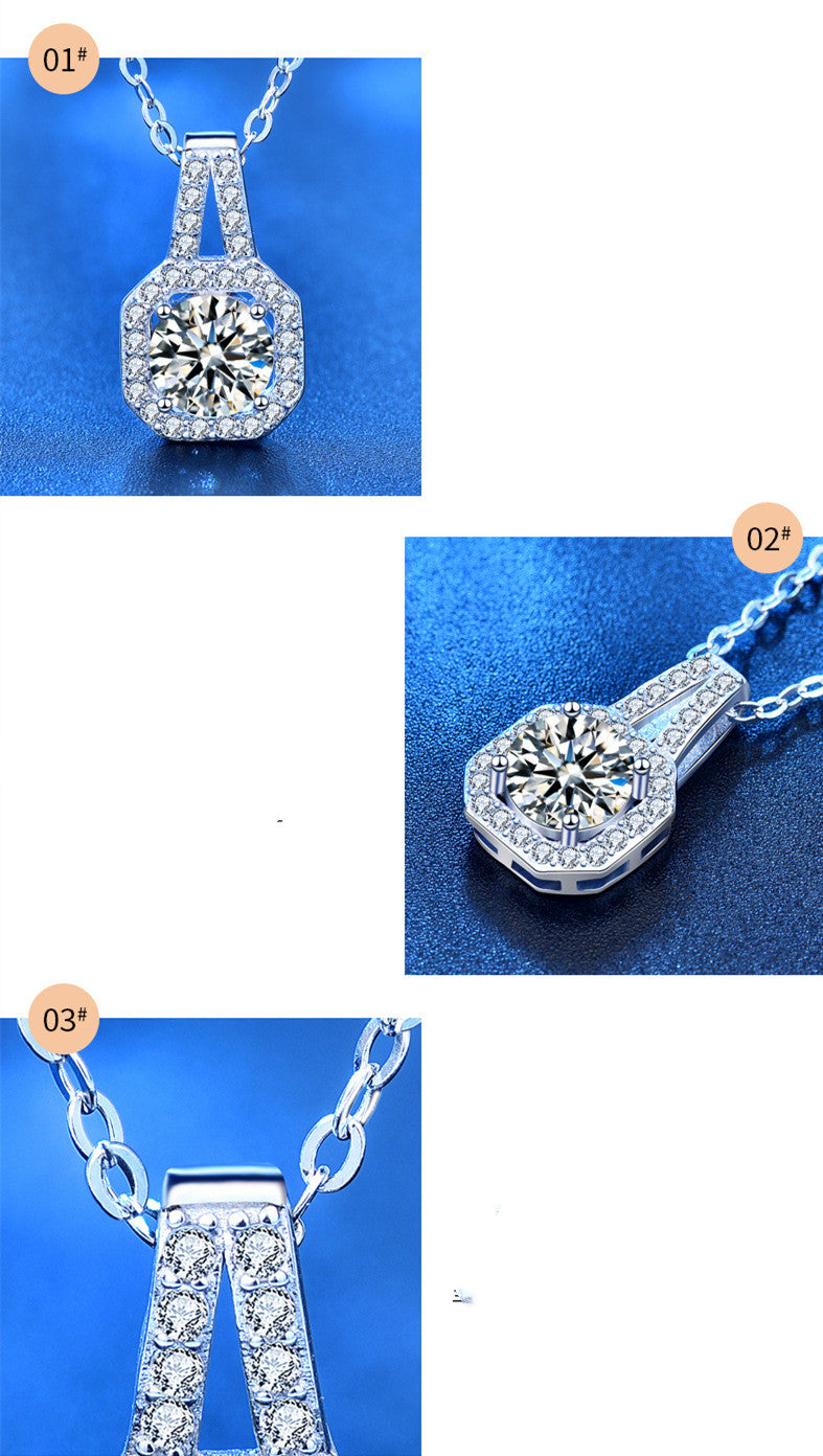 .925 Sterling Silver Princess Bag Necklace