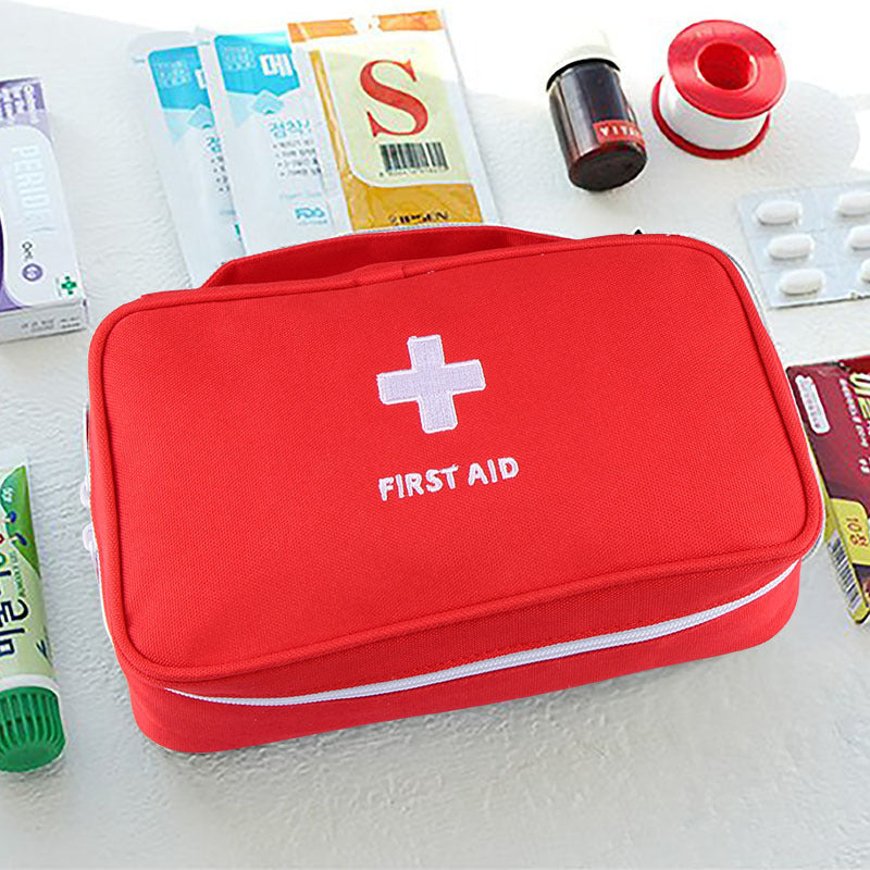 00 Empty Large First Aid Kit Medicines Outdoor Camping Survival Handbag Emergency Kits Travel Medical Bag Portable Storage Bag Red