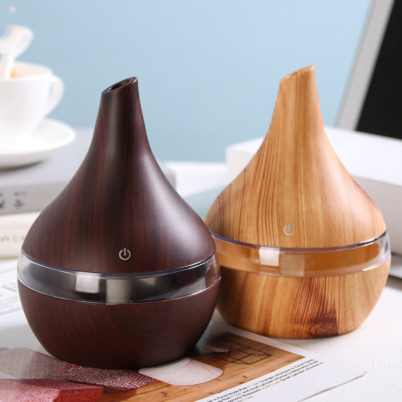 Purificador de aire humidificador con punta de veta de madera