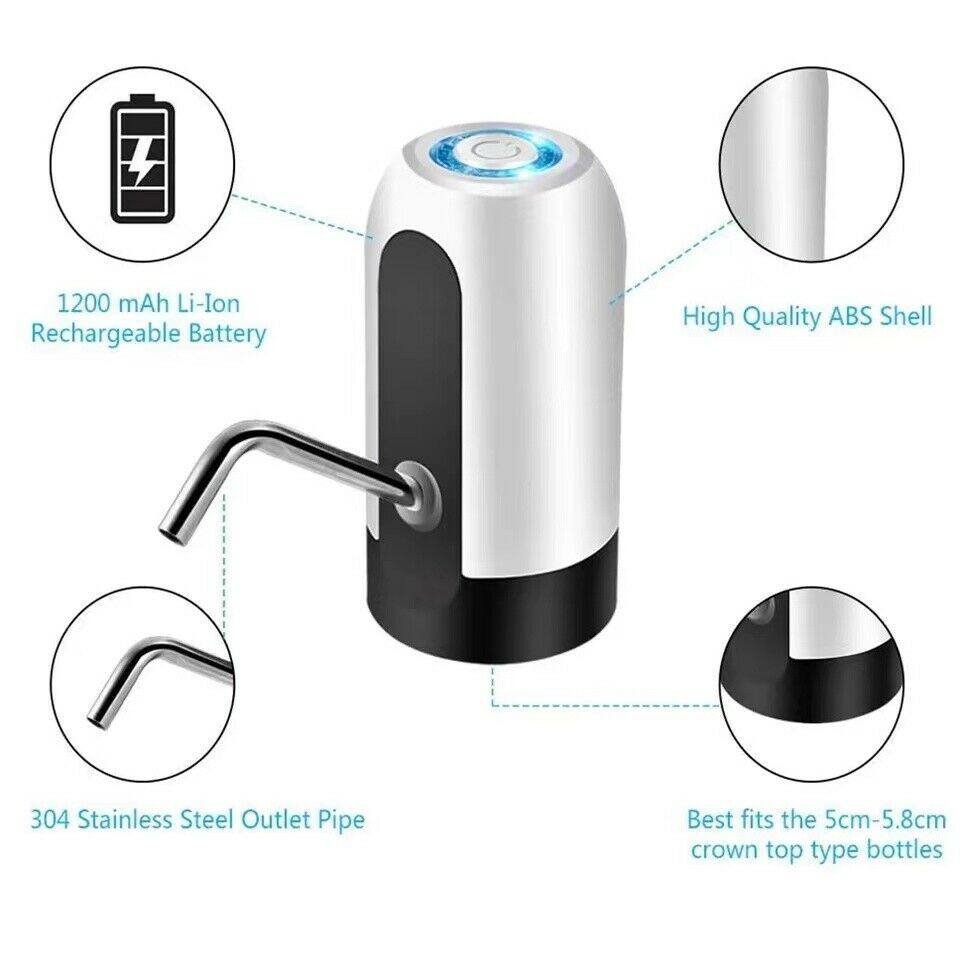 Dispensador Universal automático eléctrico de agua, dispensador de agua USB de 5 galones, botella de agua potable automática